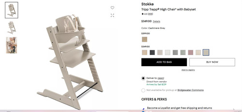 Stokke tripp trapp - tripp, high
